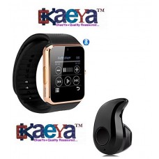 OkaeYa GT08 Smart Watch Pedometer Call Reminder Bluetooth Smart Watch With SIM Card Slot, S530 Stylish Mini Wireless Bluetooth In-Ear V4.0 Handfree